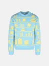 Jw Anderson Light Blue Wool Sweater In Blue