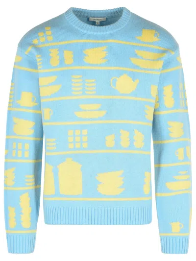 Jw Anderson Light Blue Wool Sweater