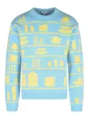 Jw Anderson J. W. Anderson Light Blue Wool Sweater In Blue