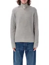 Jw Anderson Jwa Cotton Blend Half Zip Sweater