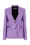 Jw Anderson Notched-lapels Button-fastening Blazer In Light Purple