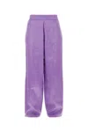 Jw Anderson Light Purple Viscose And Acetate Pant In Light Purple
