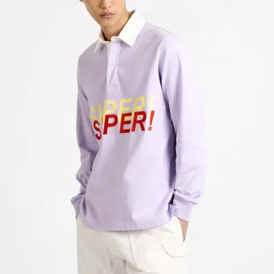 Jw Anderson Lilac Super Super Polo Shirt In Purple