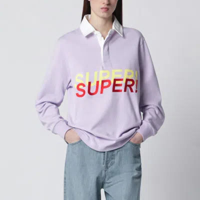 Jw Anderson Lilac Super Super Polo Shirt In Purple