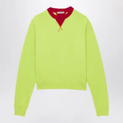 Jw Anderson Crewneck Sweatshirt With Contrasting-trim In White