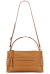 Jw Anderson Loafer Leather Shoulder Bag With Detachable Strap In Brown