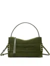 Jw Anderson W Anderson Womens Khaki Loafer Suede Shoulder Bag In Green