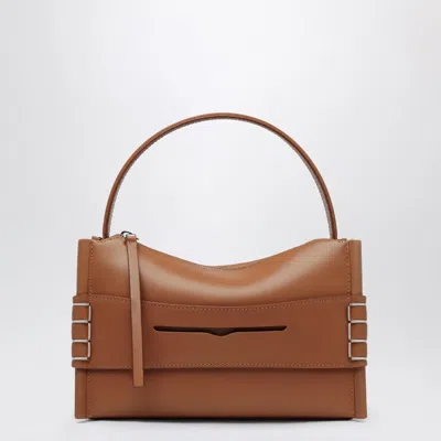 Jw Anderson Loafer Bag In Calf Leather, Tan In Brown