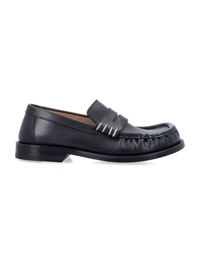 Jw Anderson Leather Loafers In Black