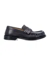 Jw Anderson Brogues With Round Toe And Penny Strap In Black