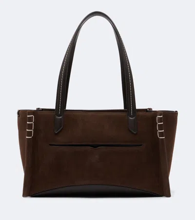 Jw Anderson Elongated Loafer Cabas Shoulder Bag In Brown