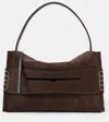 Jw Anderson Large Loafer Bag - Suede Shoulder Bag In Brown
