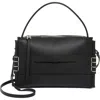 Jw Anderson Loafer Leather Top Handle Bag In Black