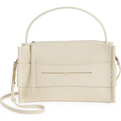 Jw Anderson Loafer Leather Top Handle Bag In Off White 002