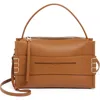 Jw Anderson Loafer Leather Top Handle Bag In Tan