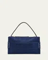 Shop Jw Anderson Loafer Medium Heavy Suede Crossbody Bag