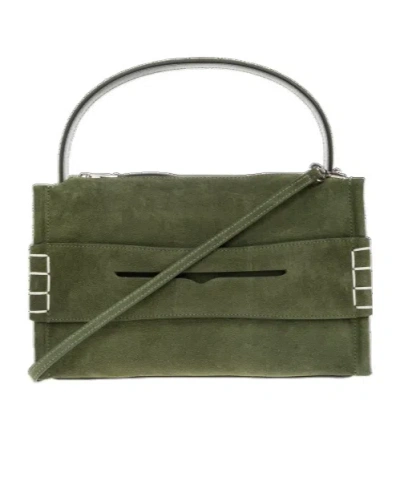 Jw Anderson Loafer Shoulder Bag In Green
