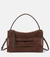 Jw Anderson Loafer Suede Crossbody Bag In Brown