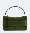 Jw Anderson W Anderson Womens Khaki Loafer Suede Shoulder Bag In Green