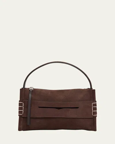 Jw Anderson Loafer Suede Crossbody Bag