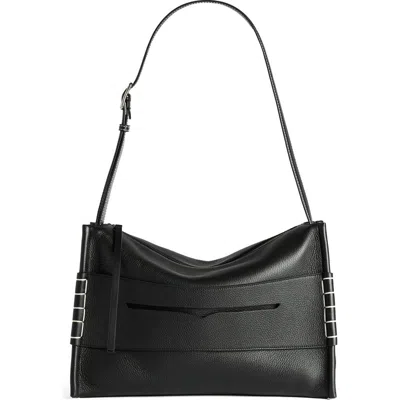 Jw Anderson Loafer Suede Messenger Bag In Black