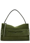 Jw Anderson W Anderson Womens Khaki Loafer Suede Shoulder Bag In Green