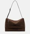 Jw Anderson Loafer Suede Tote Bag In Brown