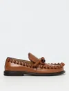 Jw Anderson Fringe Detail Bow Accent Loafers In Brown