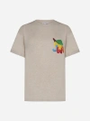 JW ANDERSON LOGO AND PRINT COTTON T-SHIRT