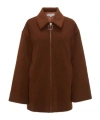 Jw Anderson J.w.anderson 'wire Puller' Short Coat In Brown