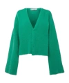 Jw Anderson V-neck Cardigan In Green