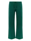 Jw Anderson Logo-appliqué Drawstring Trousers In Green