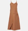 Jw Anderson Brown Twisted Seam Maxi Dress In Brown