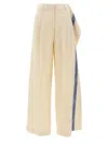 Jw Anderson Logo Band Panel Pants In Multi