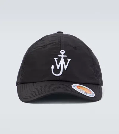 Jw Anderson J.w. Anderson Logo Embroidery Cap In Black