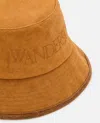 Jw Anderson Logo Bucket Hat In Brown