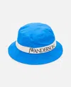 Jw Anderson Logo Bucket Hat In Clear Blue