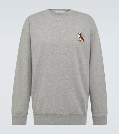 JW ANDERSON LOGO COTTON JERSEY SWEATSHIRT