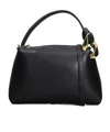 Jw Anderson Logo Debossed Top Handle Bag In Black