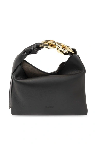 Jw Anderson Logo Embossed Small Chain Hobo Bag In Default Title