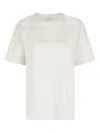 Jw Anderson Logo Embroidery Tshirt In White