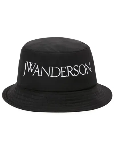JW ANDERSON LOGO-EMBROIDERED BUCKET HAT