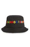 JW ANDERSON JW ANDERSON LOGO EMBROIDERED BUCKET HAT