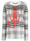 Jw Anderson Anchor Knit Jumper In White
