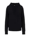 Jw Anderson Logo-embroidered Cotton Hoodie In Black