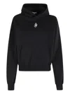 Jw Anderson Cropped Black Hoodie With Subtle Branding And Relaxed Fit In Black
