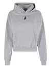 Jw Anderson J. W. Anderson Cropped Grey Hoodie With Relaxed Fit In Gray