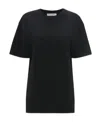 Jw Anderson Logo-embroidered T-shirt In Black