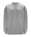 Jw Anderson Gradient Sweatshirt With Logo Embroidered In Gray