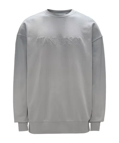 JW ANDERSON JW ANDERSON LOGO-EMBROIDERED GRADIENT SWEATSHIRT